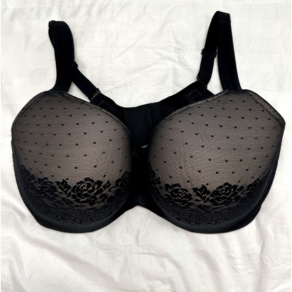 Soma Women's Stunning Support Balconet Bra Size 38G Black Lace